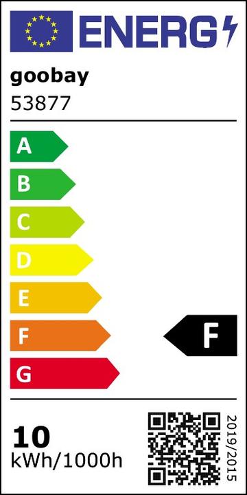Etichetta energetica Goobay Faretto esterno a LED (850 lm, IP44)
