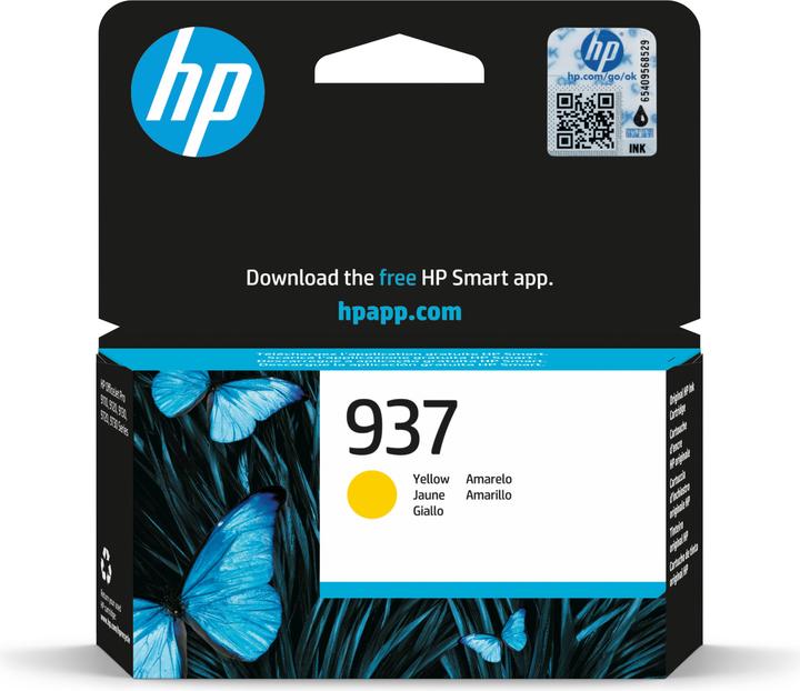 HP 937 Yellow Original Ink Cartridge, 1 pc(s) (Y)
