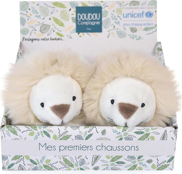 Actual product image Doudou et Compagnie Unicef Footies with Rattle Lion 0-6M