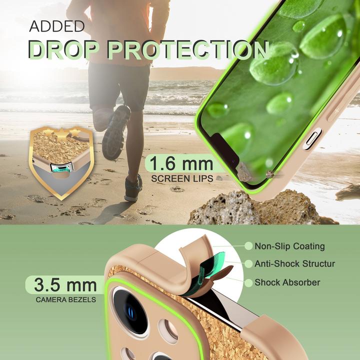Produktbild Nalia Kork Hülle mit Silikon Rahmen (Apple iPhone 14 Plus)