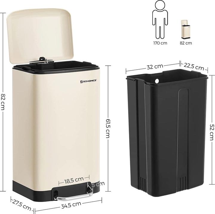 Produktbild Songmics Mülleimer (30 l)