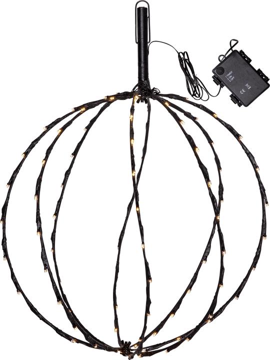 Image du produit Star Trading Lumière de jardin Decoration Sphere, 88 LED, Ø 40 cm, noir (IP44)