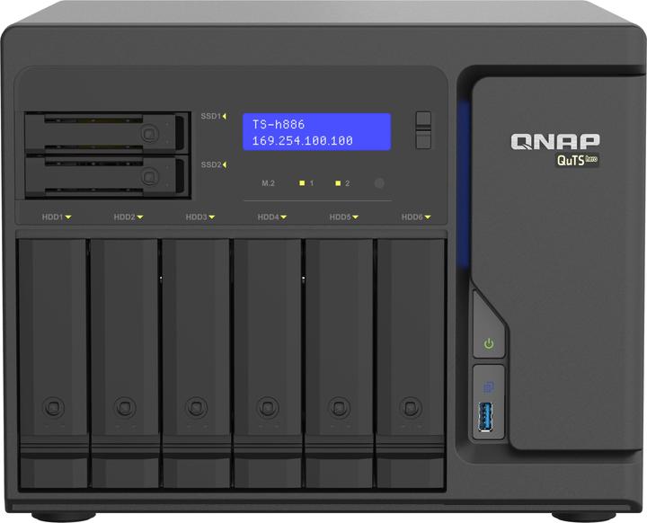Actual product image QNAP TS-h886-D1602-8G (0 TB)