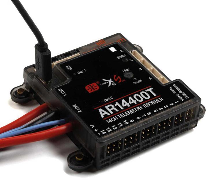 Image du produit Spektrum AR14400T Récepteur de télémétrie PowerSafe 14 canaux