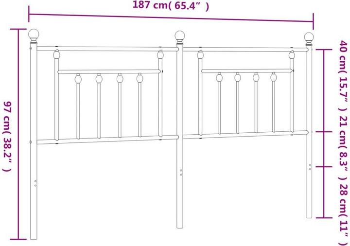 Actual product image VidaXL Paola (187 x 3 x 97 cm)