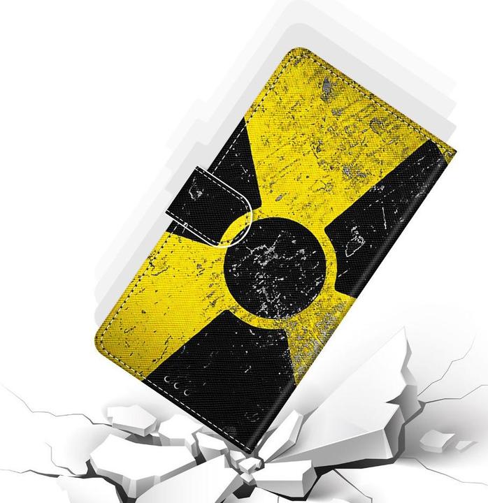 Immagine prodotto Ueli Express iPhone 13 Mini Book Case Custodia con scomparto per carte Radioactivity (Apple iPhone 13 mini)