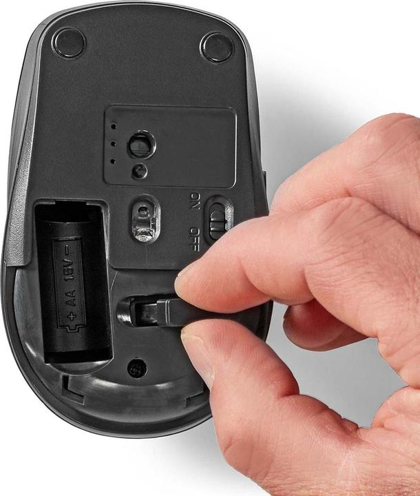 Immagine prodotto Nedis Mouse | Senza fili | 800 / 1200 / 1600 dpi | DPI regolabile | Numero di pulsanti: 6 | Destrorso (Senza fili)