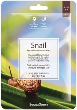 Beauugreen Snail Contour Mask Korean Mask With Snail Slime 23Ml (23 ml)