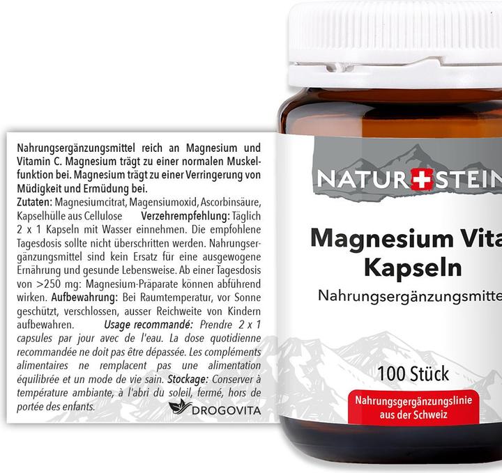 Actual product image Naturstein Magnesium Vital (100 Piece, Capsules, 168 g)