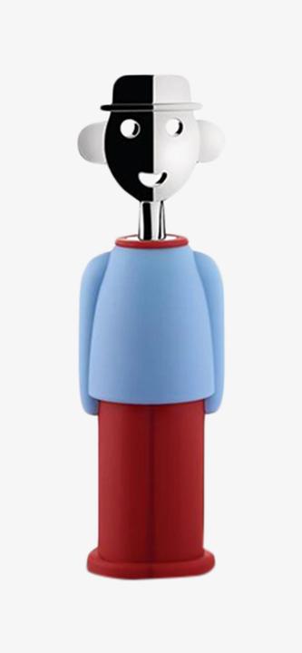 Actual product image Alessi Corkscrew Alessandro M. light blue-red (Corkscrew)
