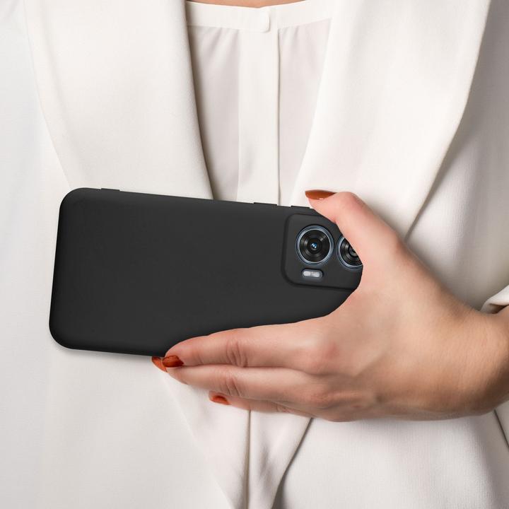 Actual product image Cadorabo Case for Motorola Moto Edge 50 Fusion TPU Liquid Silicone Cover (Motorola Edge 50)