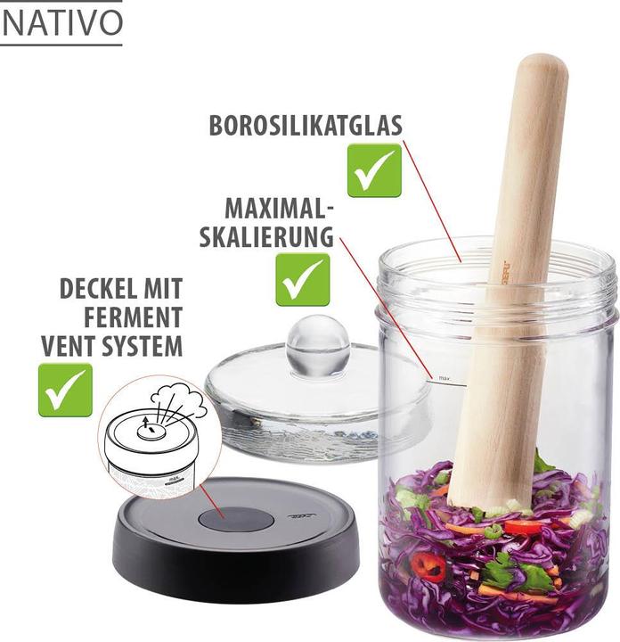 Image du produit GEFU Pot de fermentation Nativo (1 pcs, 1 l)