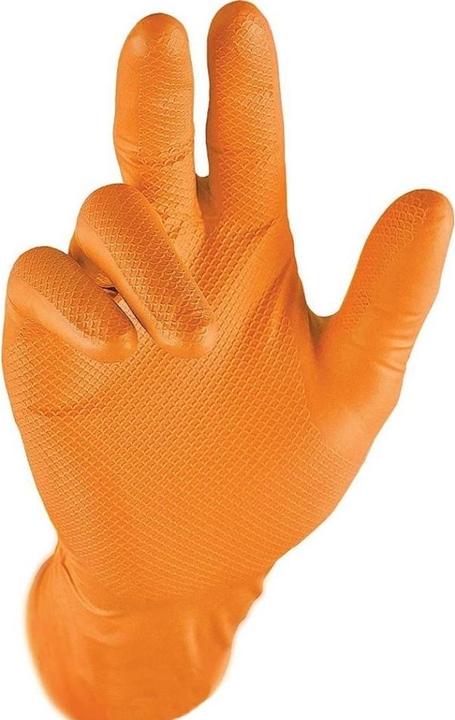 Grippaz 246 Guanti in nitrile arancione 50 pezzi O (M)