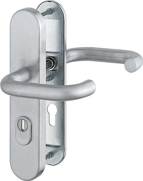 Immagine prodotto Hoppe Set di protezione FS Paris FS-E138F/3332ZA/3310 in acciaio inox F69 D/D per porte di spessore 42-47 (Maniglia della porta)
