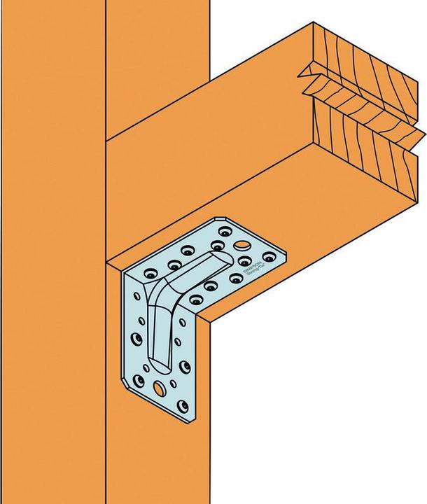 Image du produit Simpson Sst Equerres SST, type 90/R acier zingué 90x (Connecteur coudé, 50 pcs)