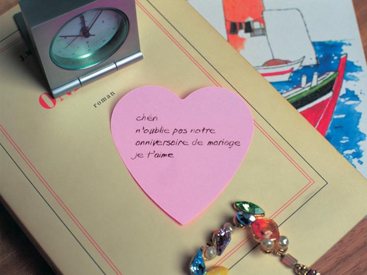 Image du produit Post-it Coeur (7 x 7 x 12,5 cm)