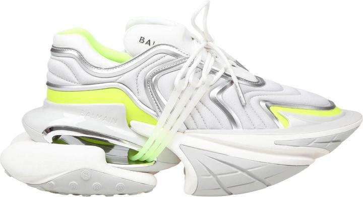 Produktbild Balmain unicorn wave sneakers in neoprene color white and yellow (42)