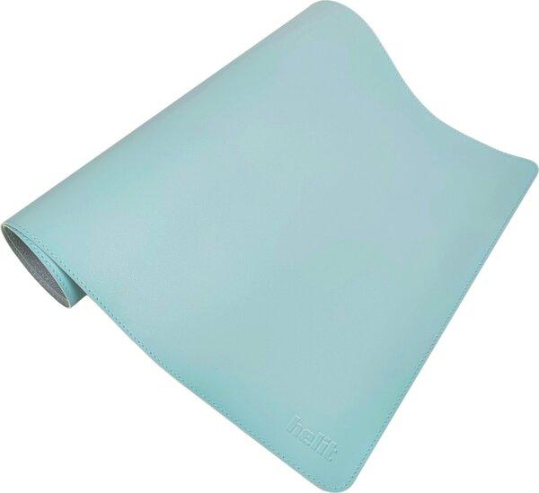 Actual product image Helit Plastic desk pad light blue