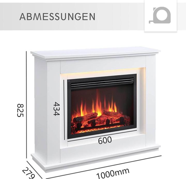 Produktbild Richen Baldur Elektrokamin, Appsteuerung, ohne Glas-Deckplatte