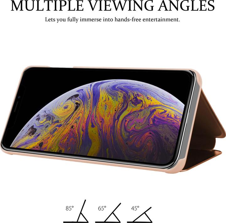 Actual product image Cadorabo Book Smart View Mirror Cover (Apple iPhone XS Max)