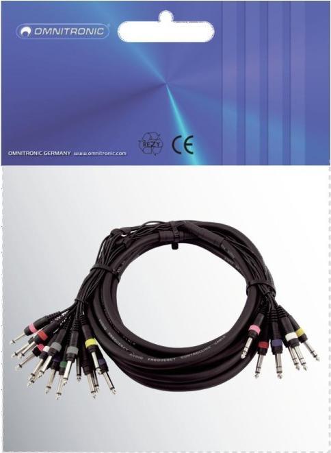 Produktbild Omnitronic Snake-Kabel 8xKlinke/16xKlinke mono (15 m, 6.3mm Klinke (Jack))