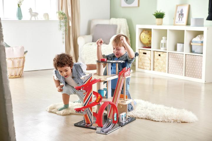 Actual product image Hape Stunt track with charging station