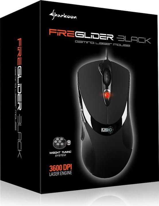 Produktbild Sharkoon FireGlider Black (Kabelgebunden)