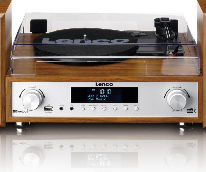 Actual product image Lenco MC-160WD (Bluetooth, Record player, 2x 10 W)