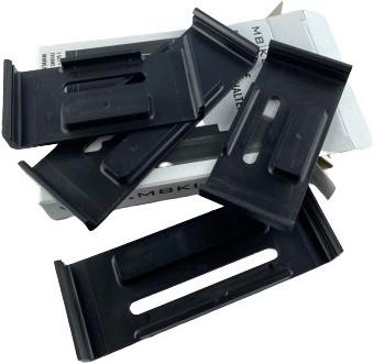 Produktbild MB KLICK Rahmenlose Kennzeichenhalter schwarz (Front + Heck, Langformat)