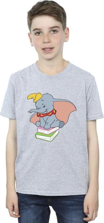 Immagine prodotto Disney Dumbo Sitting On Books Maglietta Ragazzi (152, 158)