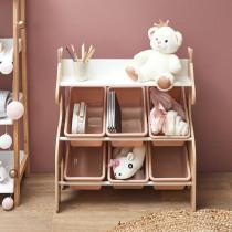 Actual product image Home Deco Kids unicorn storage unit with 6 bins