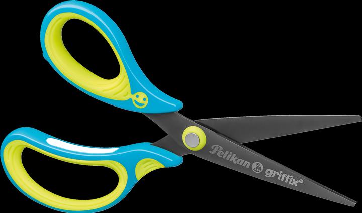 Actual product image Pelikan Scissors pointed Griffix 810296 neonfresh blue lefthanded (15 cm)