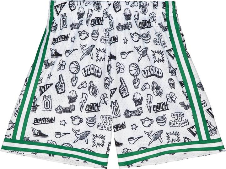 Actual product image Mitchell & Ness DOODLE Swingman Boston Celtics Shorts - XL (XL)