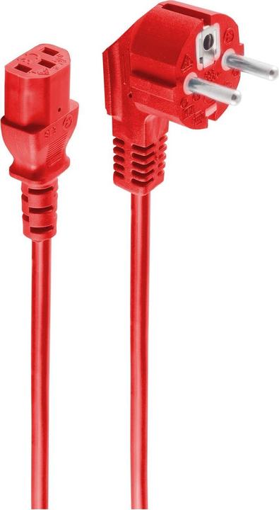 Produktbild Shiverpeaks BASIC-S Schutzkontakt Stromkabel, 3.0 m, rot (3 m)