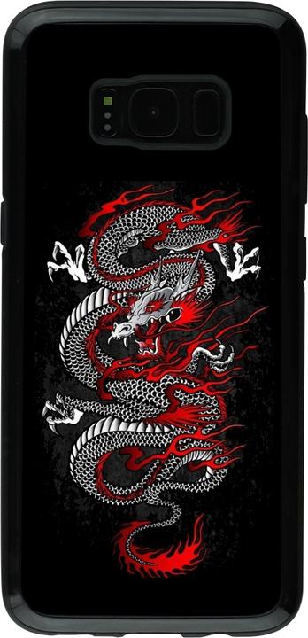 Image du produit PhoneLook Coque Hybrid Armor noir Japanese style Dragon Tattoo Red Black (Samsung Galaxy S8)