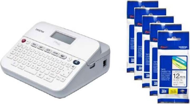 Produktbild Brother PT-D400BP + 5 gratis Beschriftungsbänder