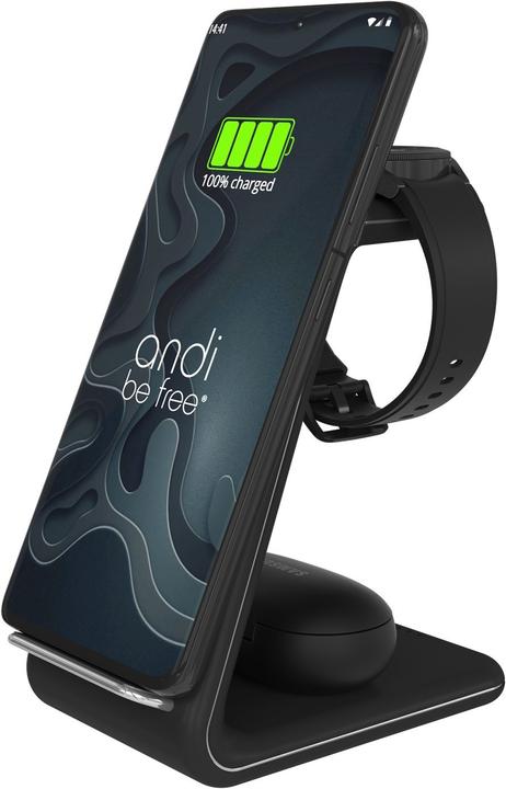 Image du produit Andi be free Station de charge sans fil 3 en 1 pour Samsung (23 W)