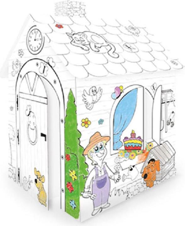 Immagine prodotto Mochtoys 10721 Pittura della casa, casa di cartone, porta