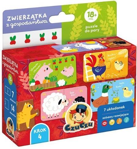 Actual product image Czuczu Puzzle for couples - farm animals (7 pieces)