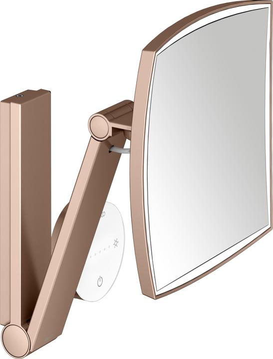 Actual product image Keuco iLook move Make-up mirror, illuminated, angular, multi-level adjustable light colour, glass co
