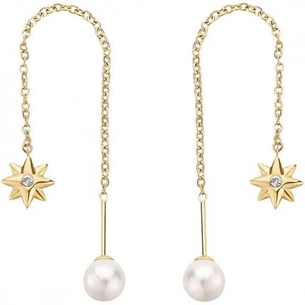 Brosway - Charming Shell Chakra Pearl Chain Earrings BHKE185