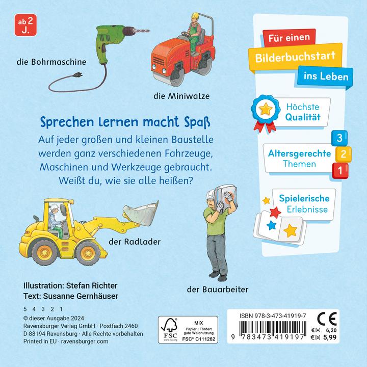 Produktbild Ravensburger Mein Bilder-Wörterbuch: Auf der Baustelle (Deutsch)