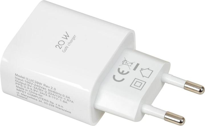 Produktbild iBox ŁADOWARKA SIECIOWA I-BOX C-39 USB-C PD20W Z KABLEM (20 W)
