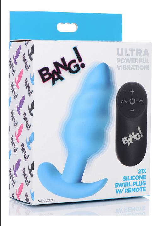 Immagine prodotto XR Brands 21X Plug anale vibrante in silicone con telecomando