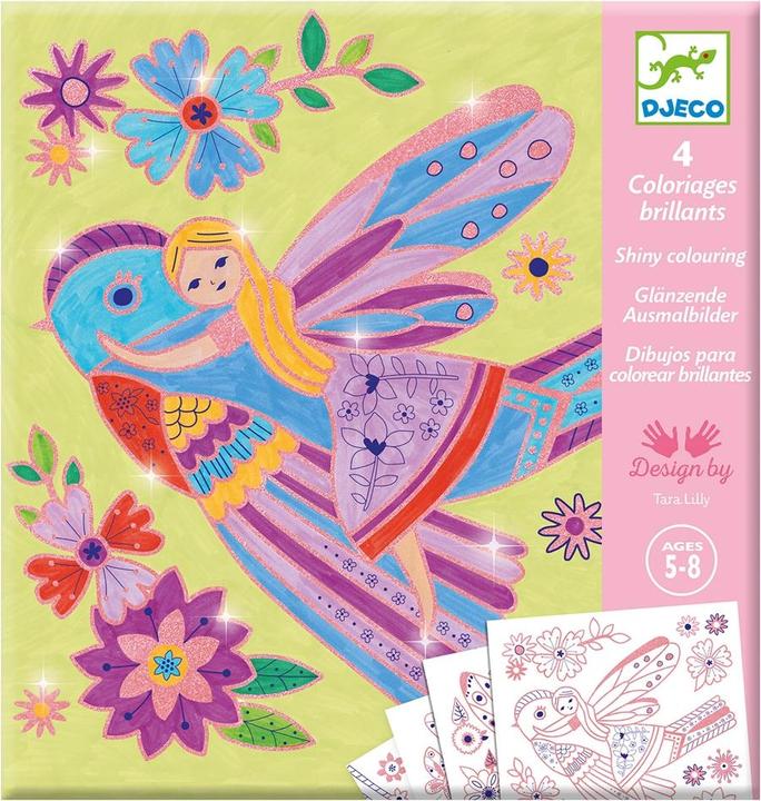 Produktbild Djeco Ausmalbilder kleine Flügel