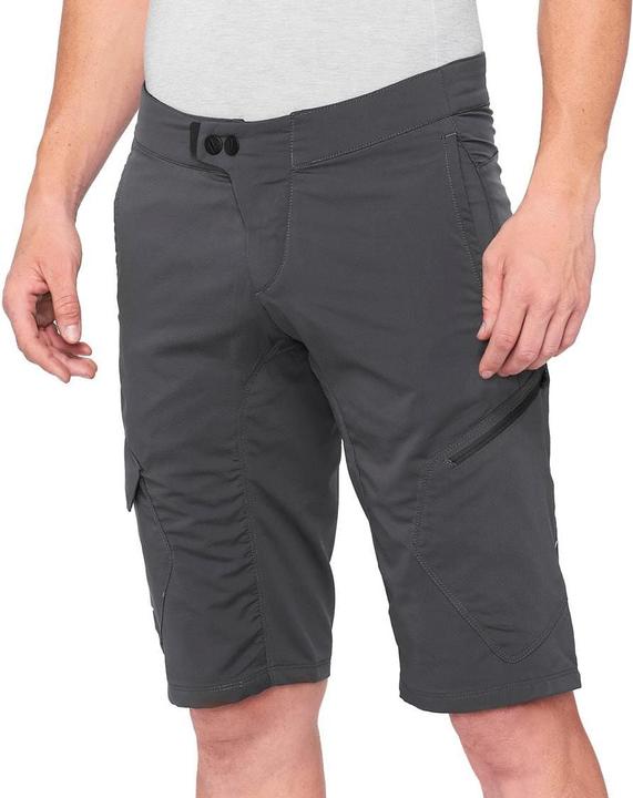 Immagine prodotto 100% MTB WEAR Unisex Ridecamp Charcoal-36 Short, Charcoal (Nero), M (36)