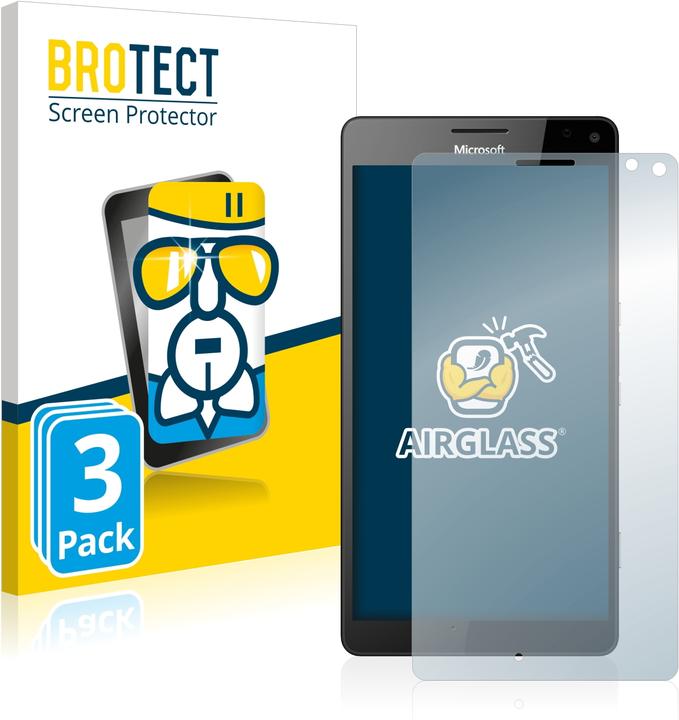 Produktbild BROTECT AirGlass Panzerglasfolie (3 Stück, Microsoft Lumia 950 XL)