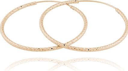Produktbild JVD Gold plated silver earrings rings SVLE0216XD5RO - Diameter: 5 cm