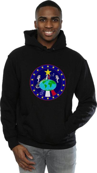 Actual product image Nasa Mens Classic Globe Astronauts Hoodie (M)