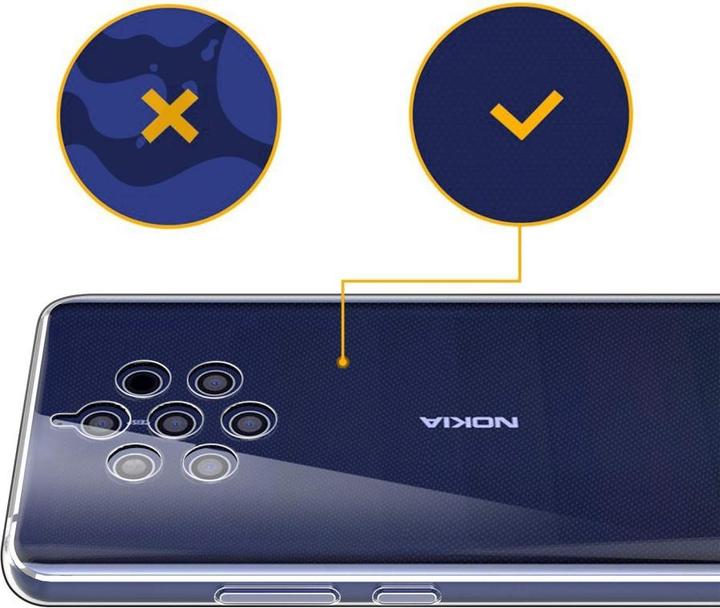 Actual product image Screenguard Nokia 9 PureView Flexible TPU Clear Case (Nokia 9 PureView)